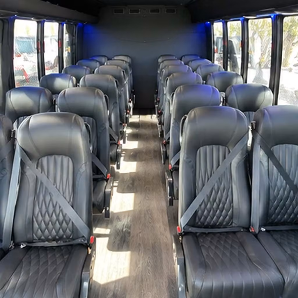 28 passenger minibus interior