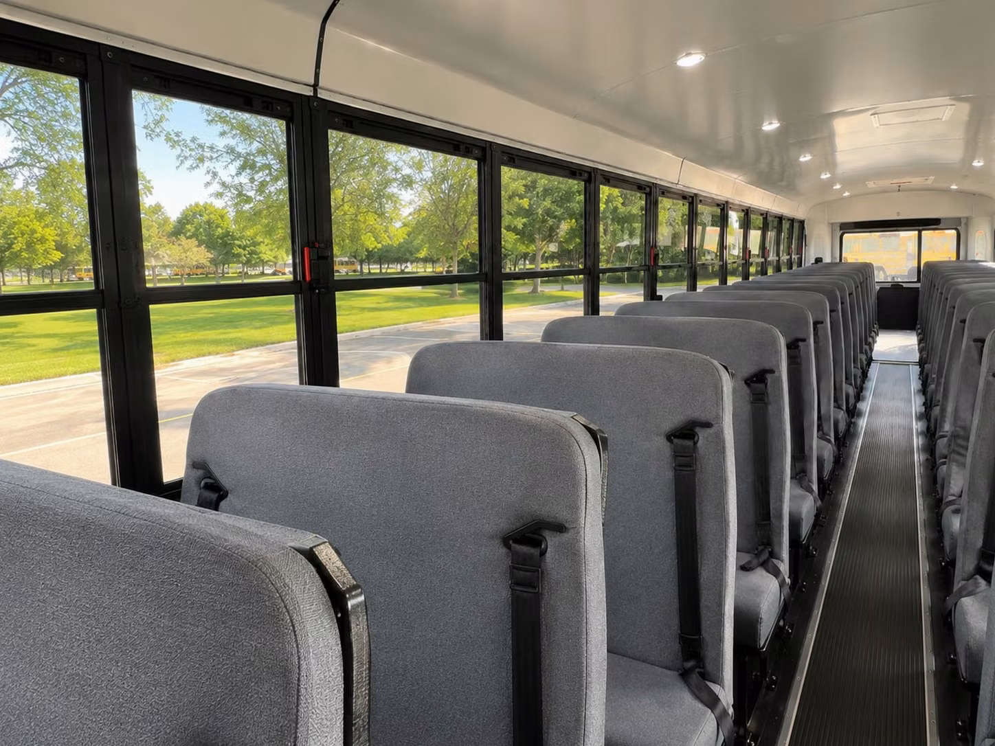 school bus inside