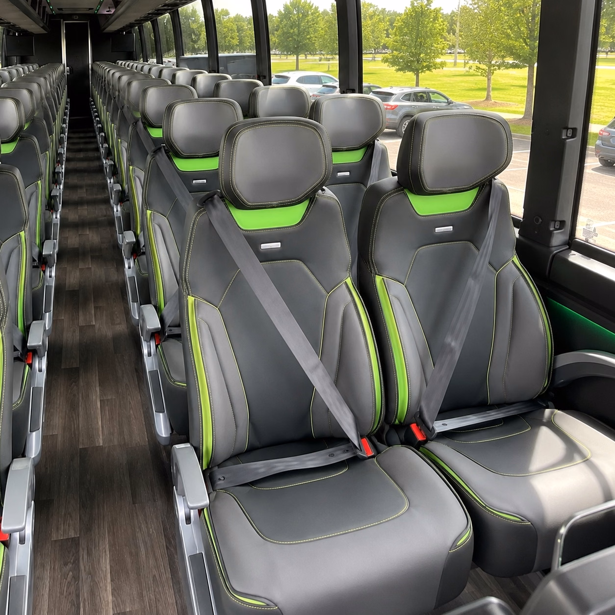 staten island charter bus interior